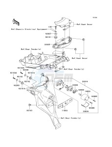 KLE 650 A [VERSYS] (9F-9F) A7F drawing TAILLIGHT-- S- -