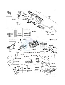 NINJA_ZX-10R ZX1000JCF FR XX (EU ME A(FRICA) drawing Chassis Electrical Equipment