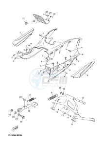 YP250RA EVOLIS 250 ABS (1YS8) drawing STAND & FOOTREST