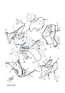 CS50 JOG R (2ADF 2ADF) drawing LEG SHIELD