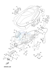 X-MAX125 XMAX 125 EVOLIS 125 (2ABB 2ABB) drawing SEAT