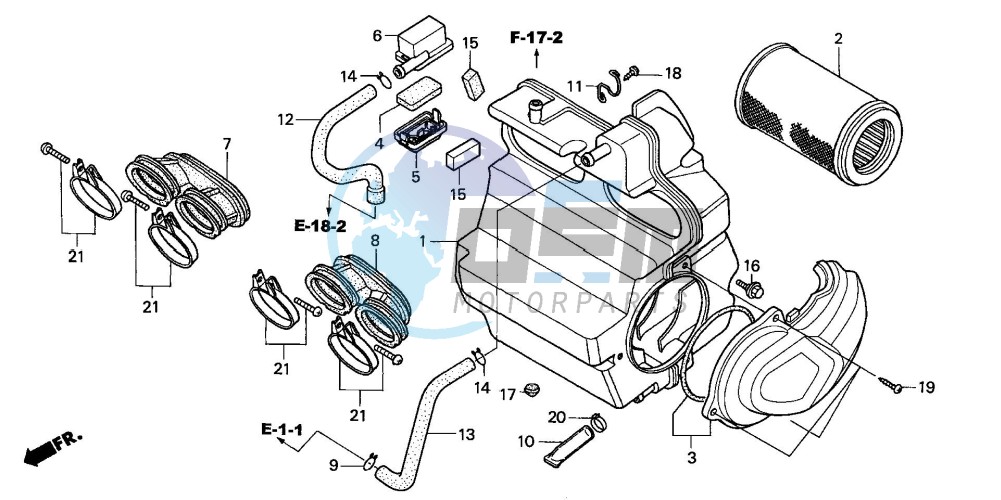 AIR CLEANER (CB600F3/4/5/6)