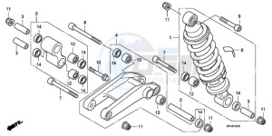 CBF1000T9 UK - (E / ABS MKH) drawing REAR CUSHION