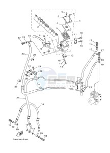 MTM850 MTM-850 XSR900 (B908) drawing FRONT MASTER CYLINDER