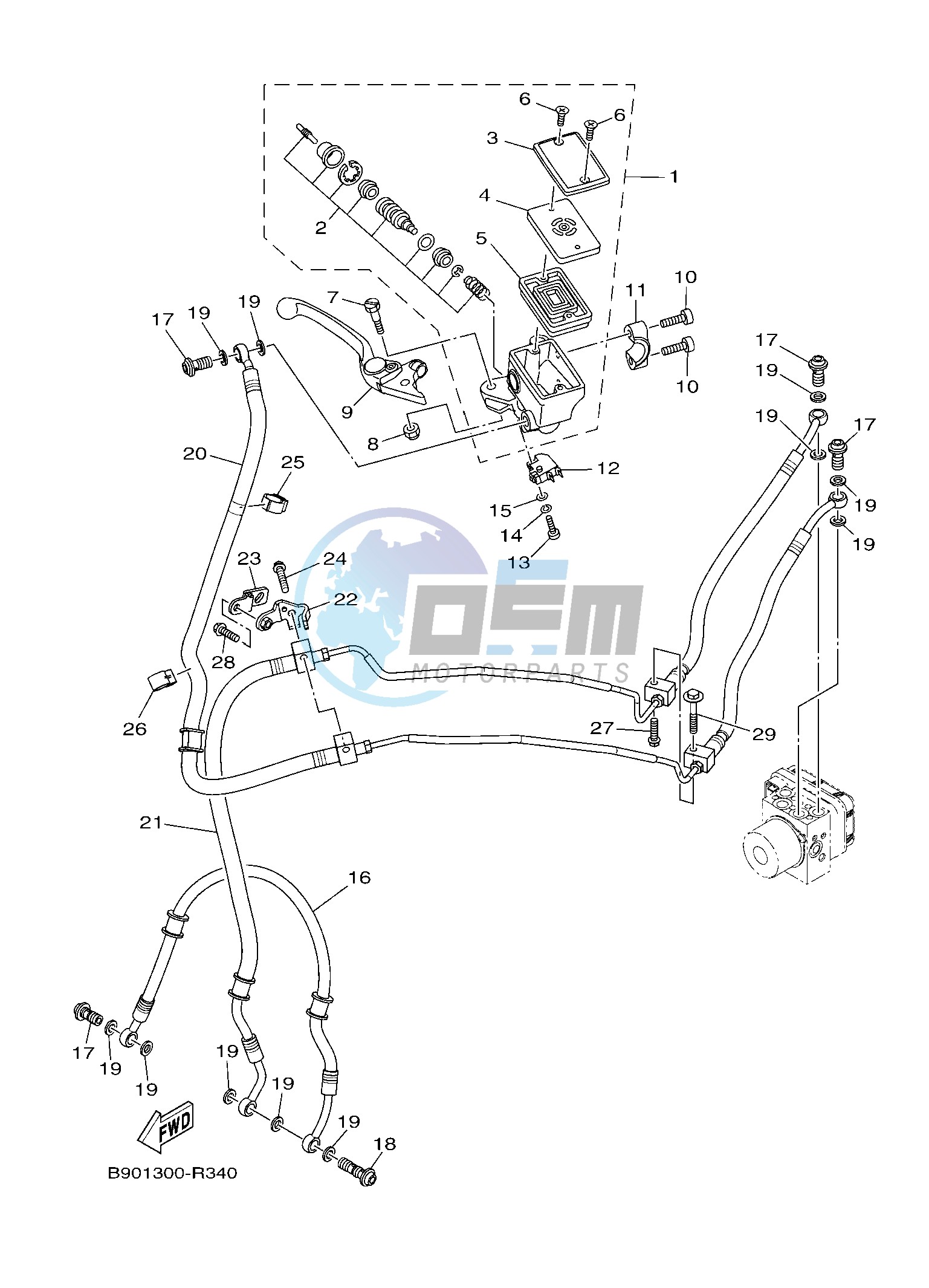 FRONT MASTER CYLINDER