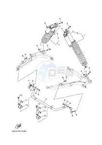 YXZ1000E YXZ10YPXG YXZ1000R EPS (2HC6) drawing REAR SUSPENSION