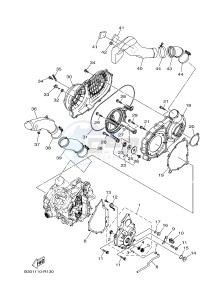 YFM700FWBD YFM70KPXJ KODIAK 700 EPS (B32G) drawing CRANKCASE COVER 1