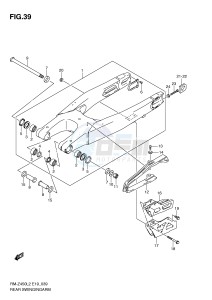 RM-Z450 (E19) drawing REAR SWINGING ARM