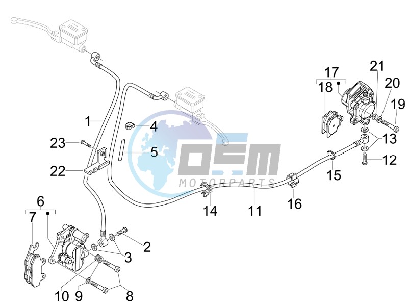 Brakes pipes - Calipers