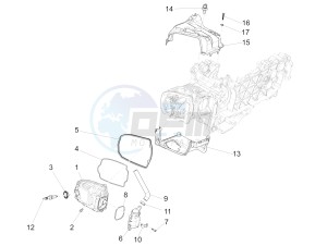 Primavera 150 4T 3V iGET (APAC) (AU, CN, EX, RI, TN) drawing Cylinder head cover