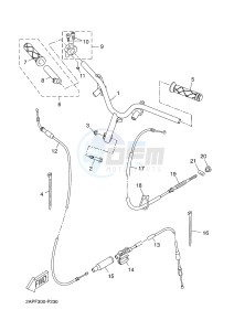 YN50 OVETTO (2APJ 2APJ) drawing STEERING HANDLE & CABLE