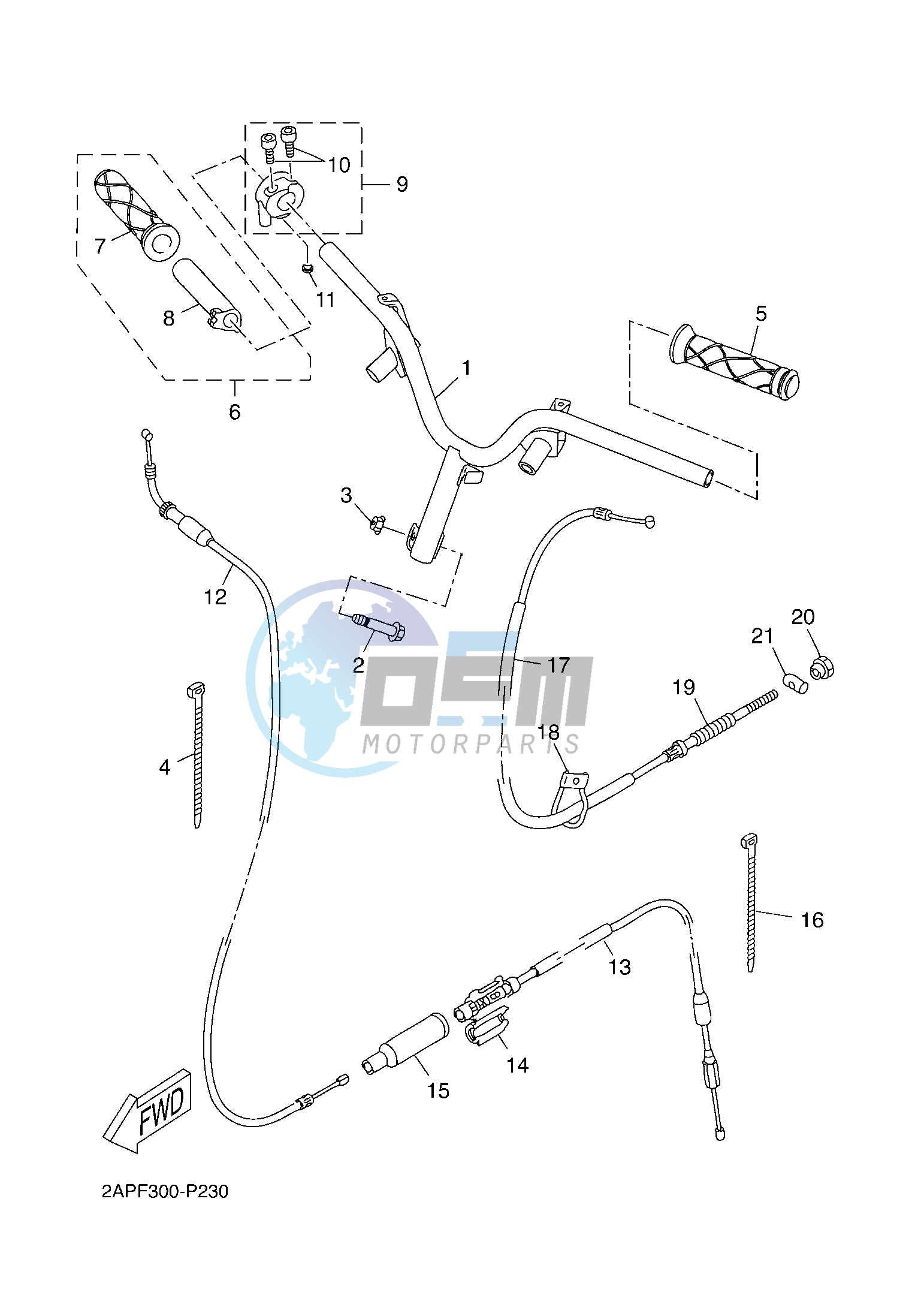 STEERING HANDLE & CABLE