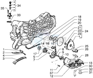 free 100 drawing Pump group - Oil pan