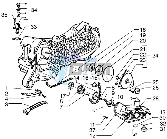 Pump group - Oil pan