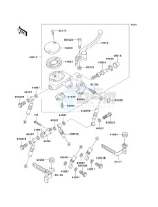 VN 1500 L [VULCAN 1500 NOMAD FI] (L5) [VULCAN 1500 NOMAD FI] drawing FRONT MASTER CYLINDER