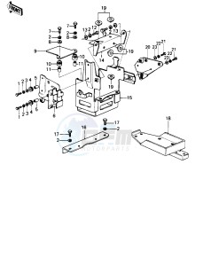 KZ 1000 B [KZ1000 LTD] (B3-B4) [KZ1000 LTD] drawing BATTERY CASE_TOOL CASE -- KZ1000-B4- -