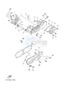 CW50 BOOSTER (5WWN 5WWN) drawing CRANKCASE