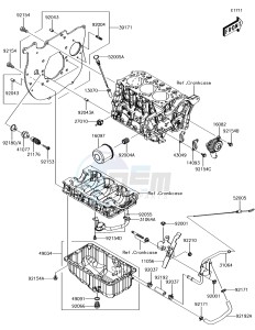 MULE PRO-DXT KAF1000BJF EU drawing Oil Pan/Oil Filter