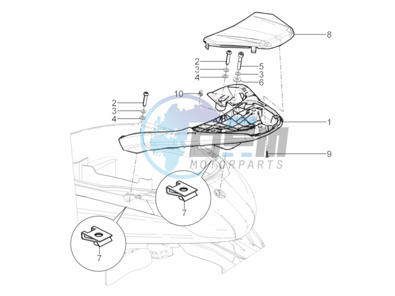 Rear luggage rack