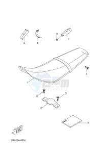 WR125X (22B8 22B8 22B8) drawing SEAT