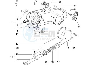 NRG 50 power DD serie speciale drawing Crankcase cover - Crankcase cooling