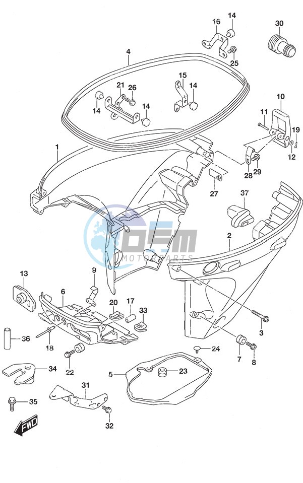 Side Cover Remote Control w/Power Tilt