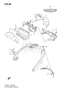 AN650 drawing PILLION RIDER HANDLE (AN650 ZL4)