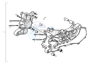 GP 1 EURO2 - 50 cc drawing CRANKCASE