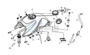 WOLF 125 SBN drawing FUEL TANK - FUEL CUT