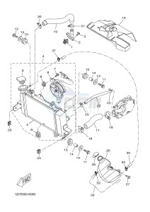 YZF-R125 R125 (5D7W 5D7W 5D7W 5D7W) drawing RADIATOR & HOSE