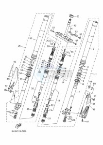 YZ125 (B4XN) drawing FRONT FORK