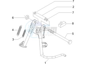 Liberty 125 4t drawing Stand