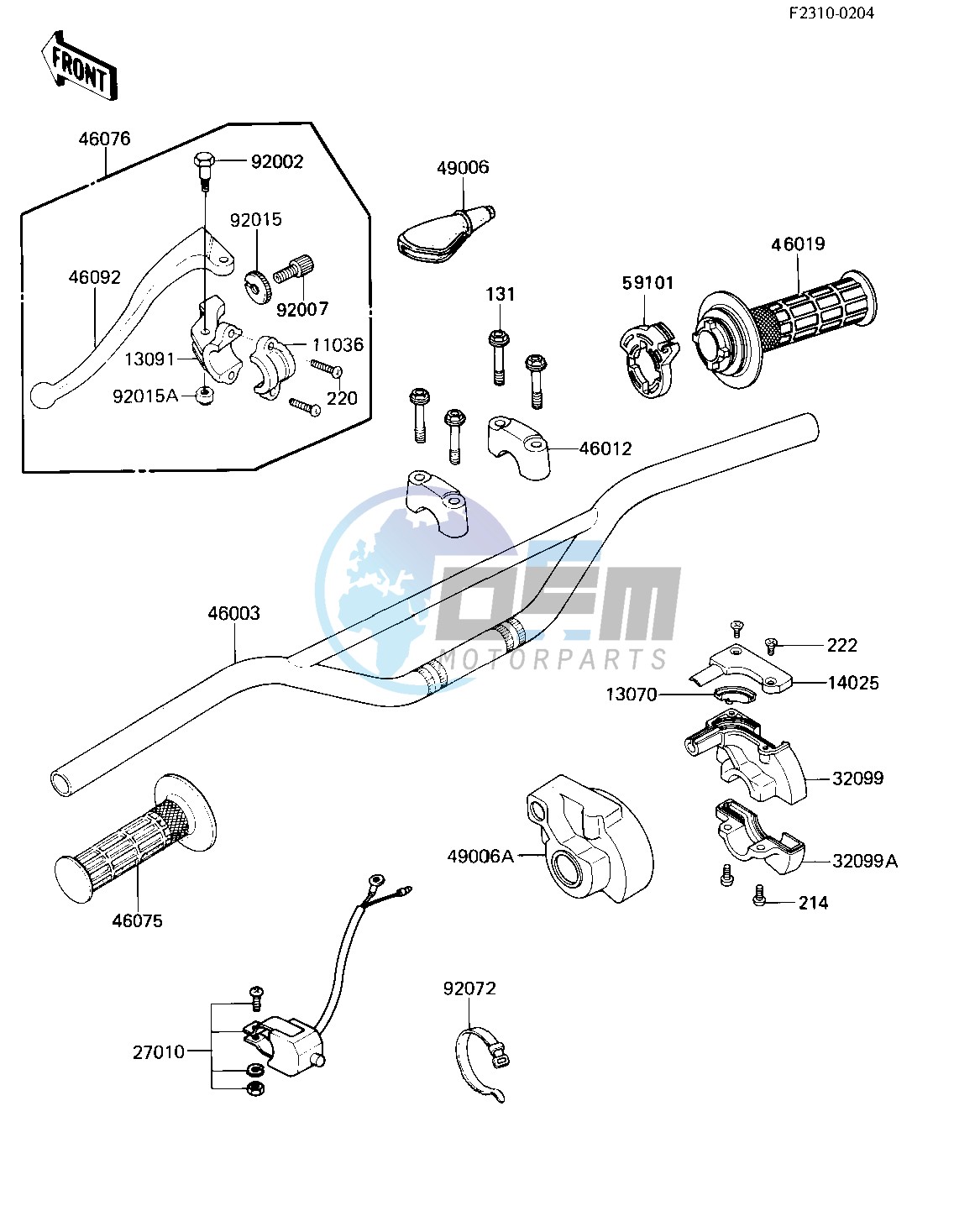 HANDLEBAR -- 84 A2- -