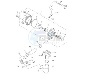 XJ6-NA ABS 600 drawing WATER PUMP