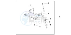 CBF600N drawing CARRIER BRACKET