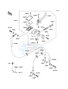 Z750 ZR750J6F FR GB XX (EU ME A(FRICA) drawing Front Master Cylinder