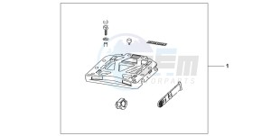 NT650V DEAUVILLE drawing REAR BASE CARRIER