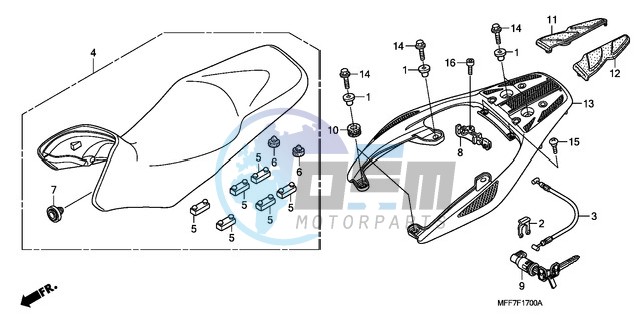 SEAT/REAR CARRIER