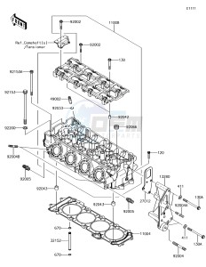 JET SKI ULTRA 310LX JT1500MHF EU drawing Cylinder Head