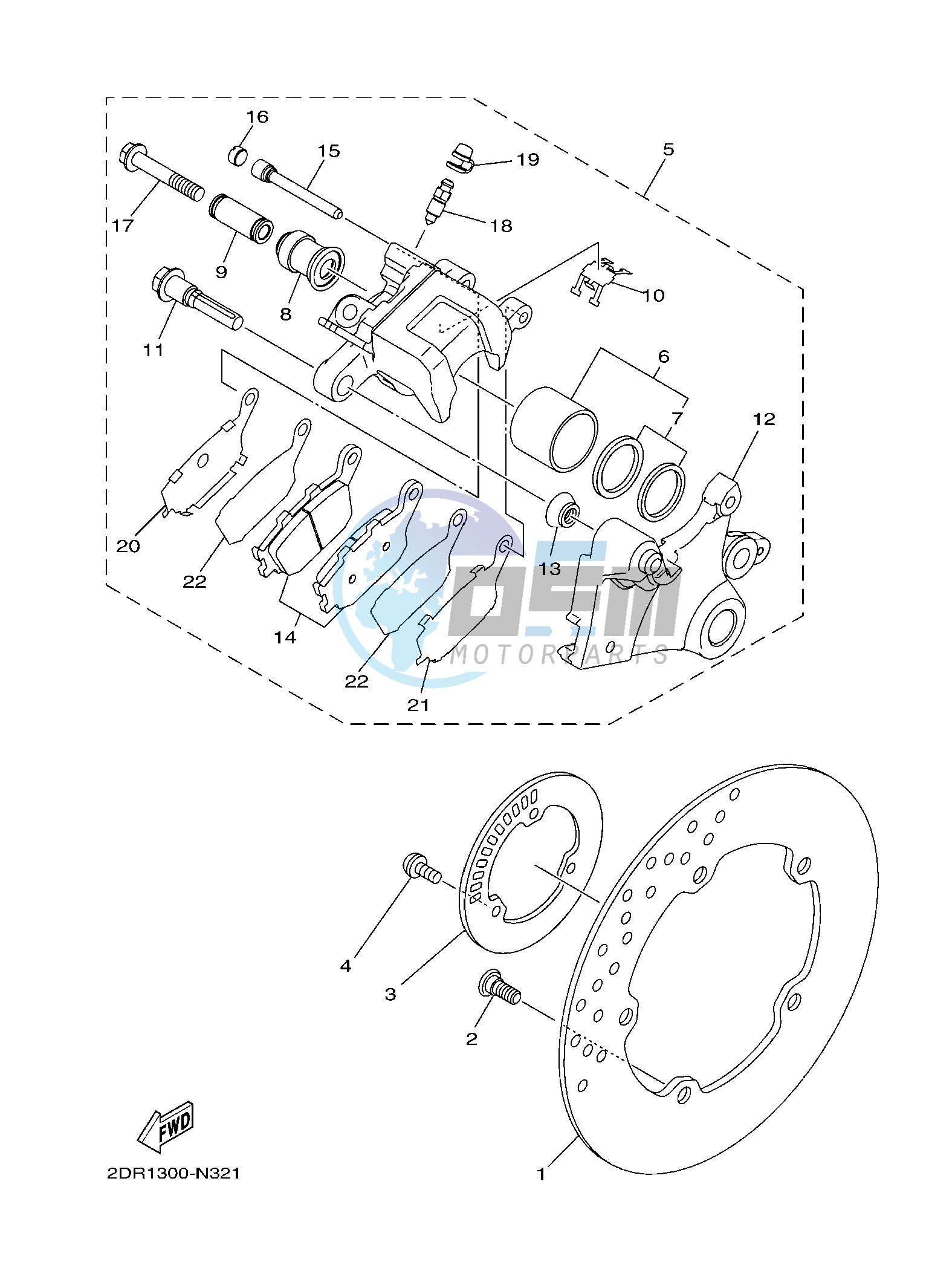 REAR BRAKE CALIPER