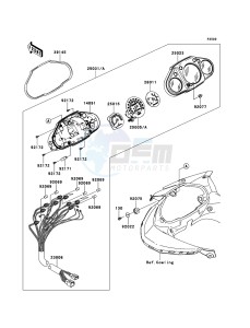 NINJA 250R EX250KBF GB XX (EU ME A(FRICA) drawing Meter(s)