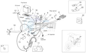 Scarabeo 50 Di-Tech drawing Rear electrical system