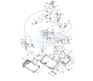 XP T-MAX 500 drawing COOLING SYSTEM