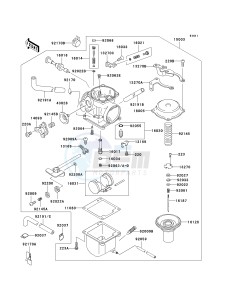 BN 125 A [ELIMINATOR 125] (A6F-A9F) A6F drawing CARBURETOR -- A6F_A7F- -