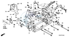 VT750C9 Europe Direct - (ED / MME) drawing FRAME BODY