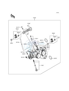 NINJA 300 ABS EX300BEF XX (EU ME A(FRICA) drawing Throttle