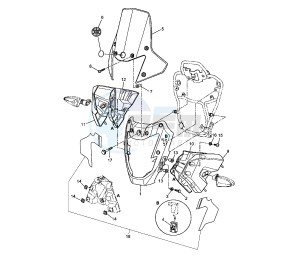 XT Z TENERE 660 drawing COWLING