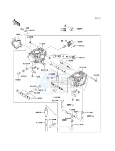 KVF 650 E [BRUTE FORCE 650 4X4 HARDWOODS GREEN HD] (E6F-E9F) E6F drawing CARBURETOR -- E6F_E7F- --- CN- -