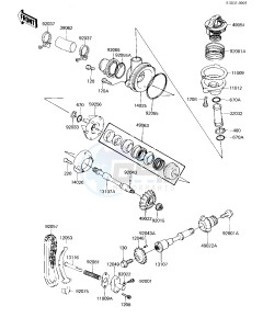 KZ 1300 A (A4) drawing WATER PUMP