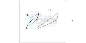 XL1000VAB drawing SIDE FAIRING ACCENT